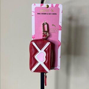 Piper K | Heart Envelope Zipper Pouch Bag Charm ♥️